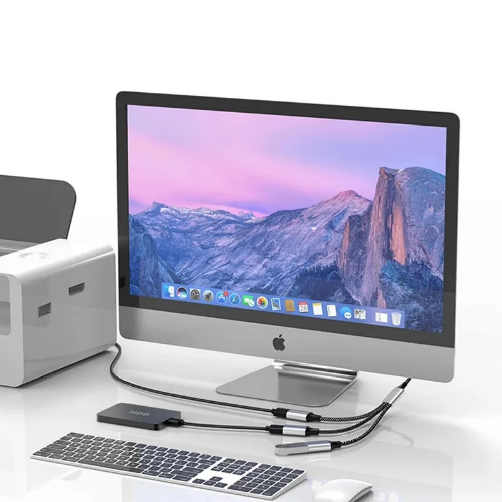 3/4 Ports OTG Multiple Expander Charging Docking USB Cable Splitter HUB Extentions Phone Charger Power Adapter for PC Computer