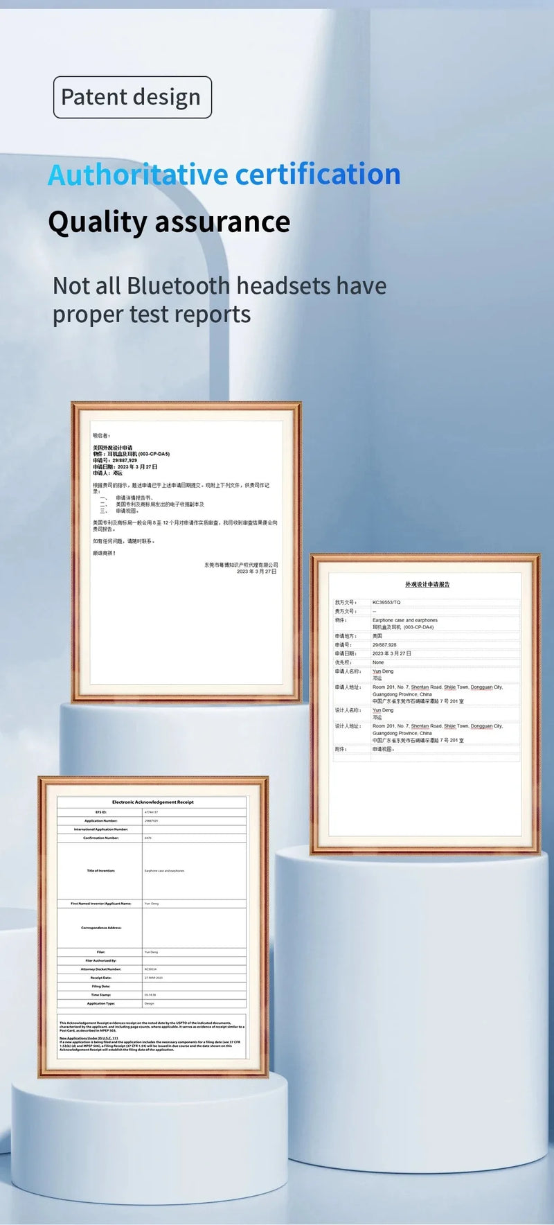 Bluetooth 5.3 Wireless Earbuds with Charging Case and Microphone