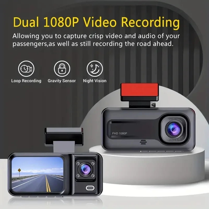 Car DVR HD Dash Camera Video Recorder Car Parking Monitoring Insede IR Night Vision Loop Recording