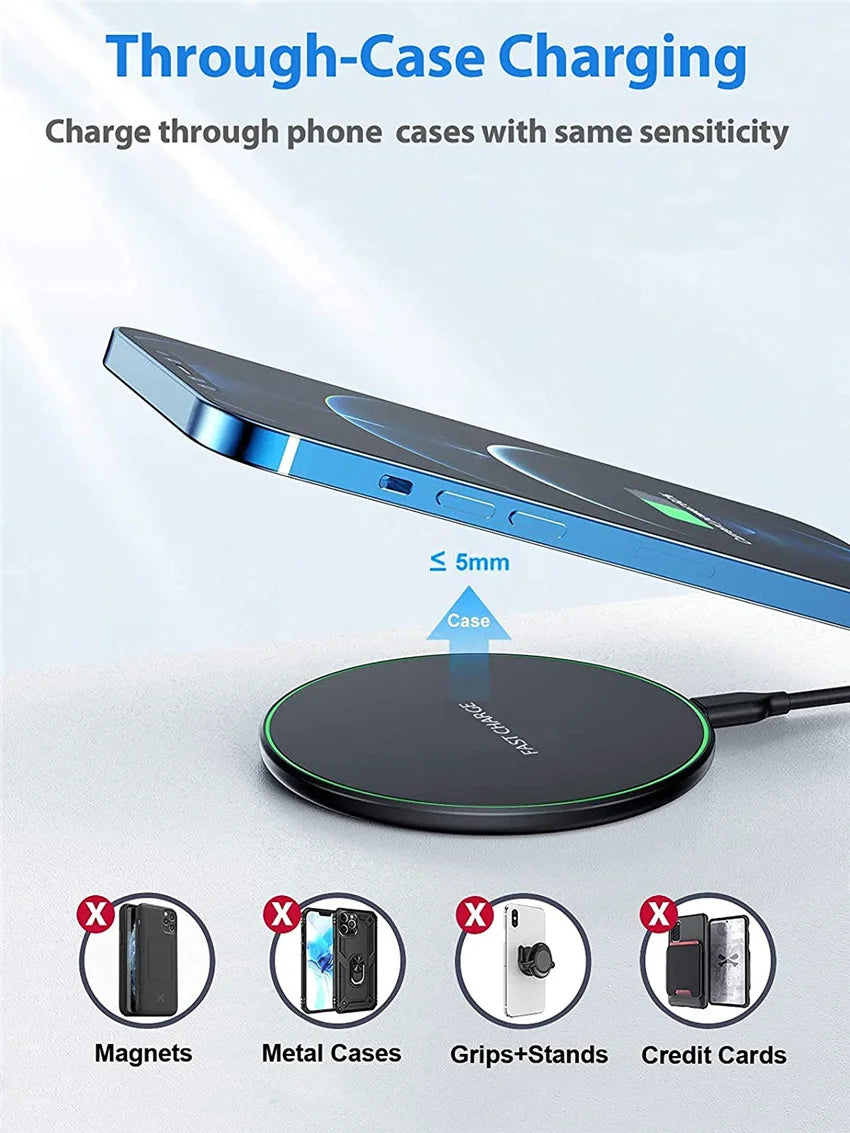 Wireless Charger For Doogee V10 S97 Pro S88 Plus S86 Pro S88 Pro S96 Pro S59 S68 Pro  Fast Charging Pad Power Phone Accessory
