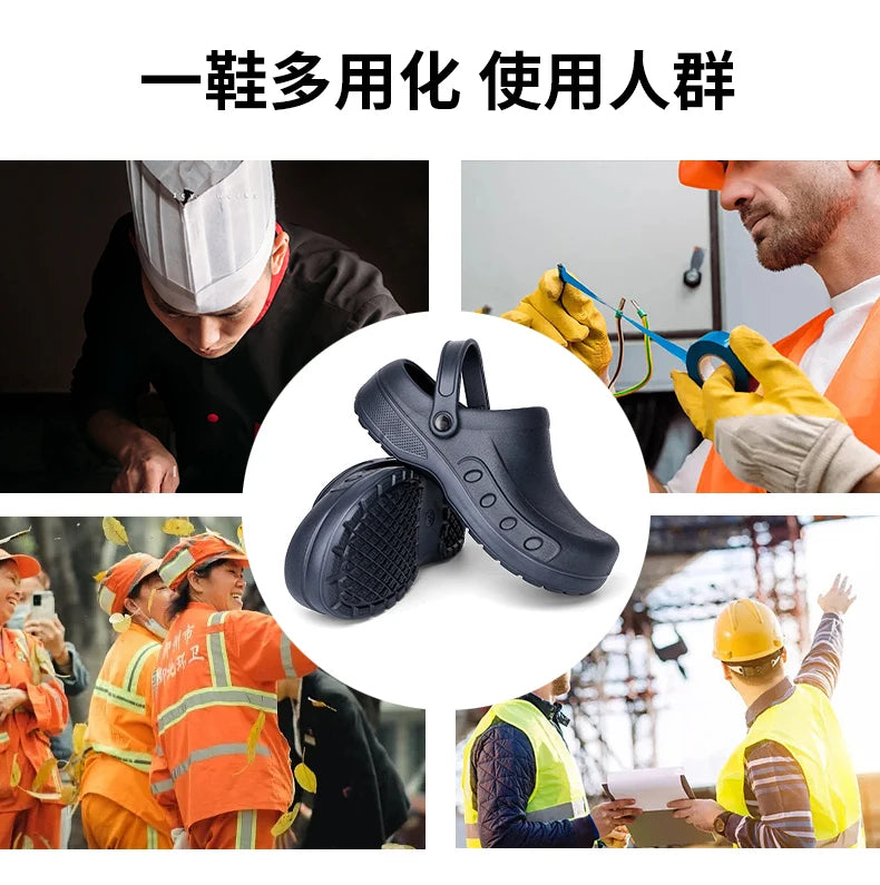 Jumpmore Kitchen Working Shoes Washing Car EVA Raining Waterproof Shoes Size 39-46