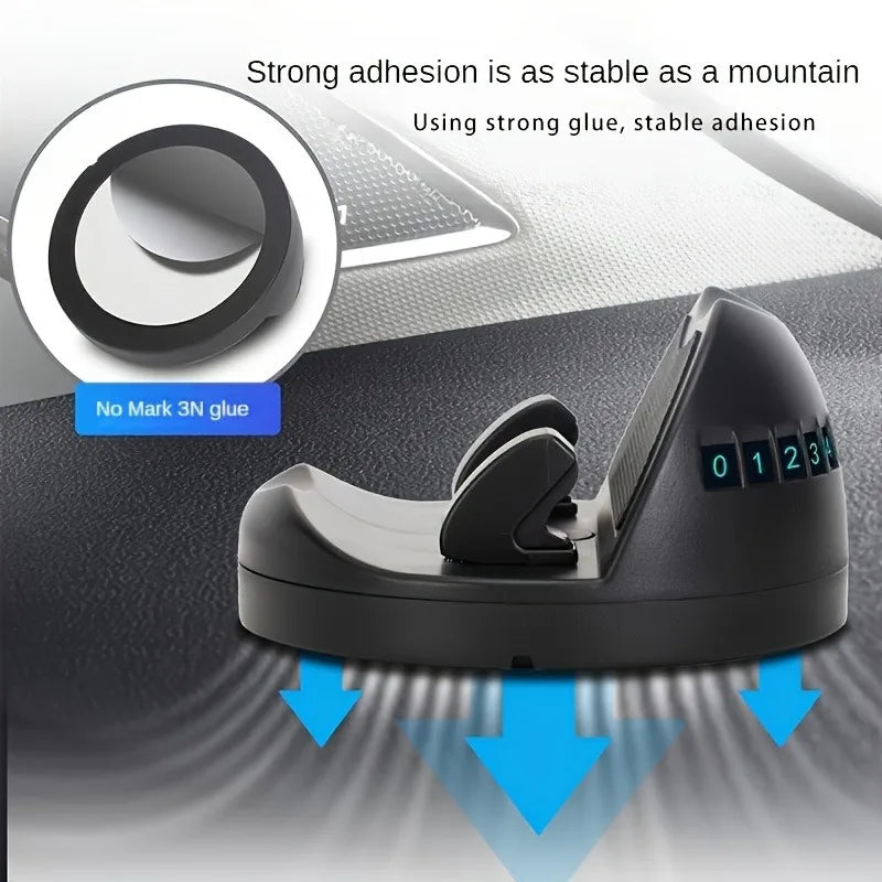 Ergonomic Car Mount with 360° Rotation - Easy One-Handed Operation for Your Smartphone