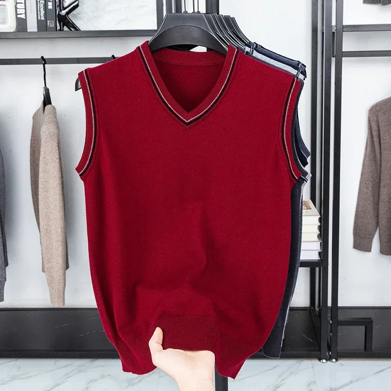 Men’s Casual Sleeveless Knit Vest