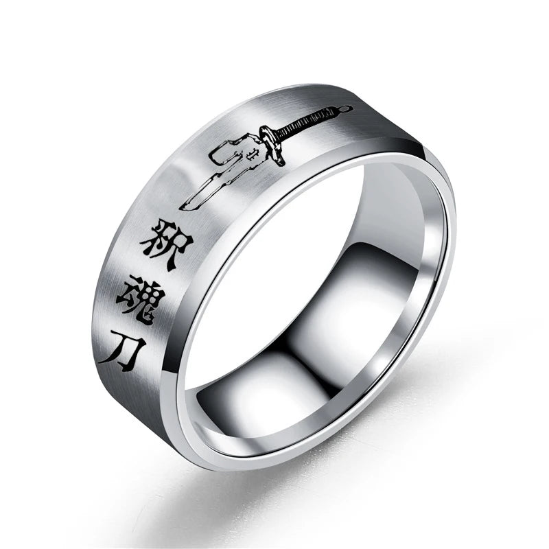 Stainless Steel Color Band Ring – Unisex Party and Daily Wear