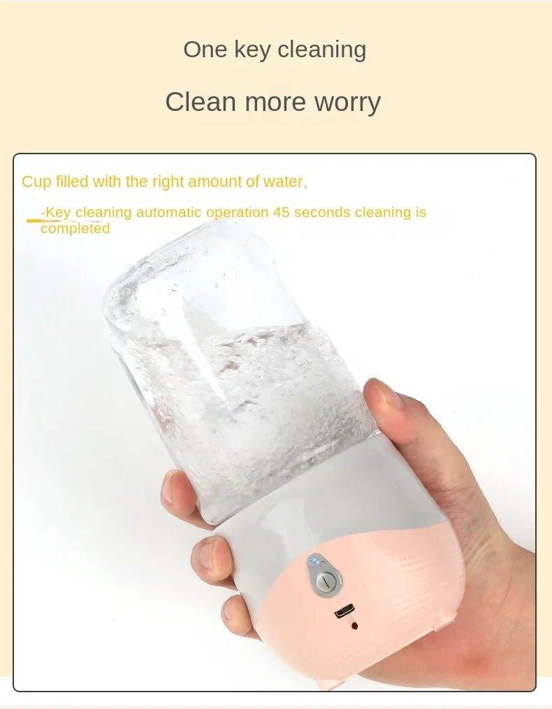 Mini Portable Blender – USB Rechargeable Juice Cup for Smoothies and Fruit Juices