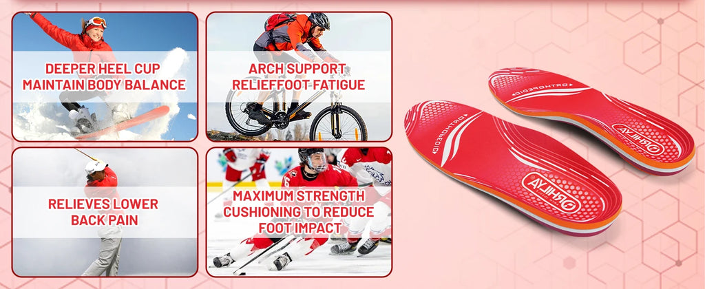 Orthopedic Sport Insole Plantar Fasciitis Flat Foot High Arch Support Men Women Sneaker Orthotic Plantillas Insert Shoe Sole