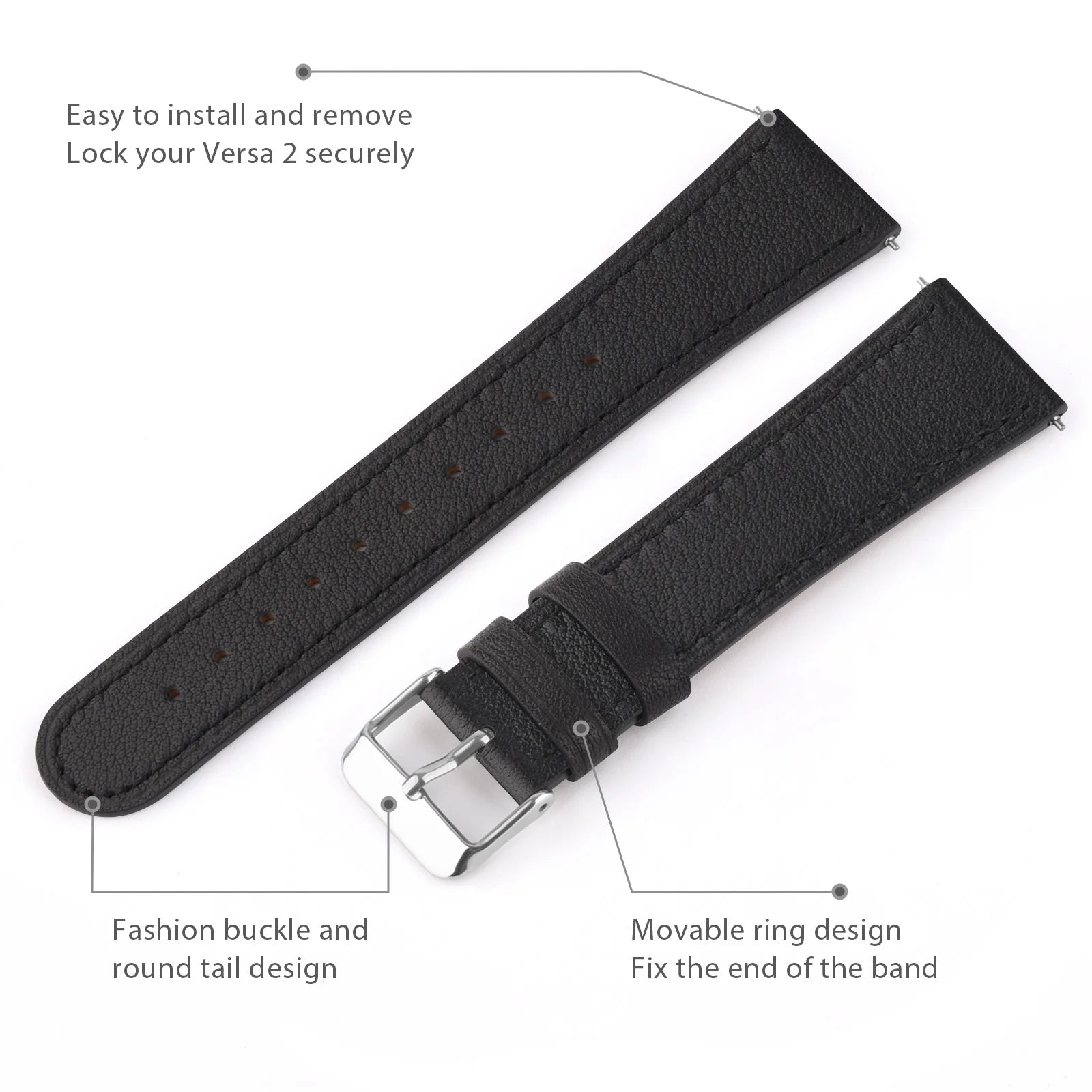 Leather Replacement Watch Band for Smartwatches