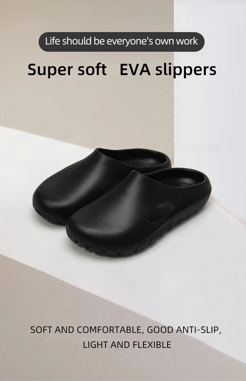 EVA Bread Men's Anti-Slip Odor-Resistant Outdoor Sandals Sports Beach Slippers for Casual Comfortable Footwear