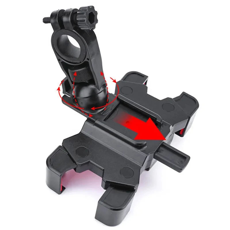 Adjustable Motorcycle Phone Holder 360° Rotatable GPS Clip Cycling Bike Accessory Sports Stand for Bikes