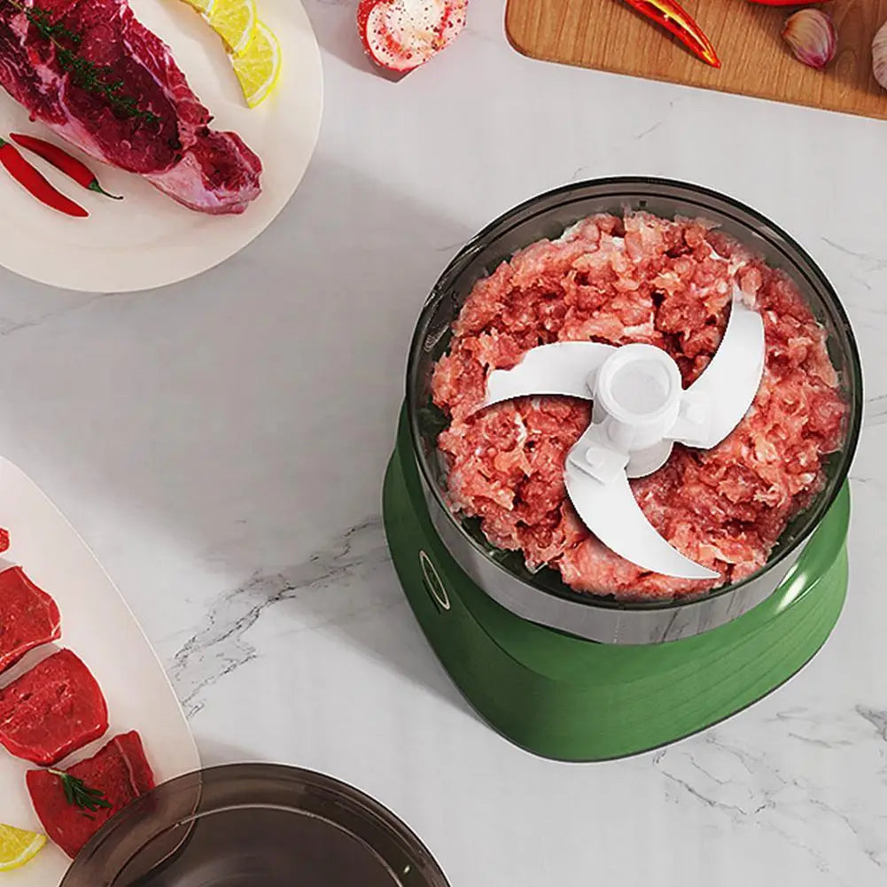 USB Rechargeable Mini Garlic Chopper Electric Food Processor Powerful Vegetable Crusher Wireless Blender For Ginger Chili Meat