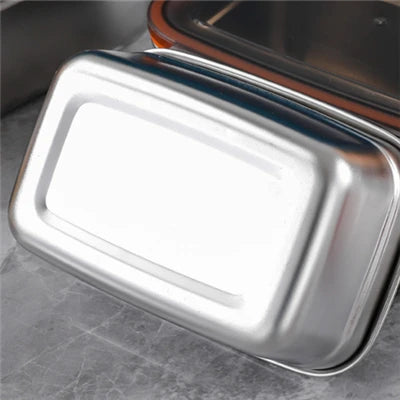 Keep your food fresh with this 304 Stainless Steel Bento Lunch Box. Airtight, leakproof, and eco-friendly design — ideal for school, work, or travel meals.