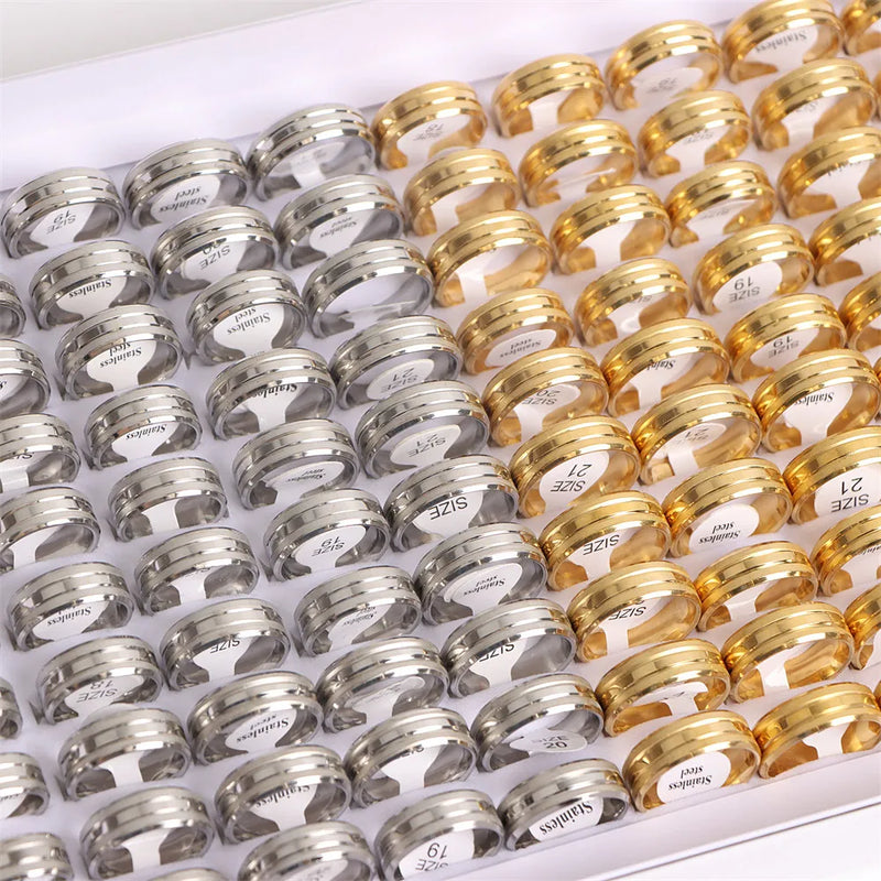 Stainless Steel Wedding and Engagement Band – Unisex Design