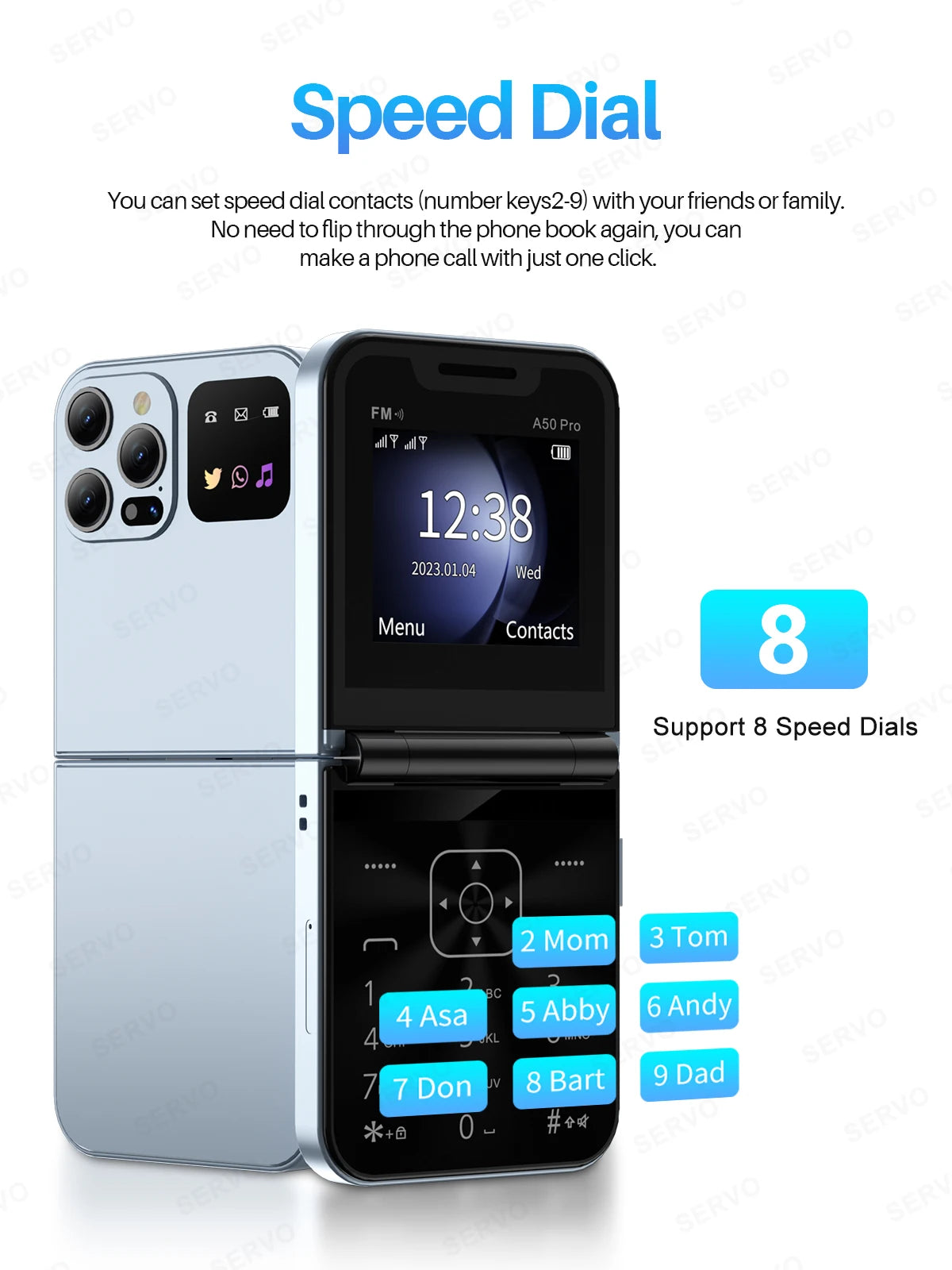 Color Flip Mobile Phone Auto Call Record FM Radio Speed Dial Magic Voice GSM Dual SIM Unlocked Foldable Cellphones