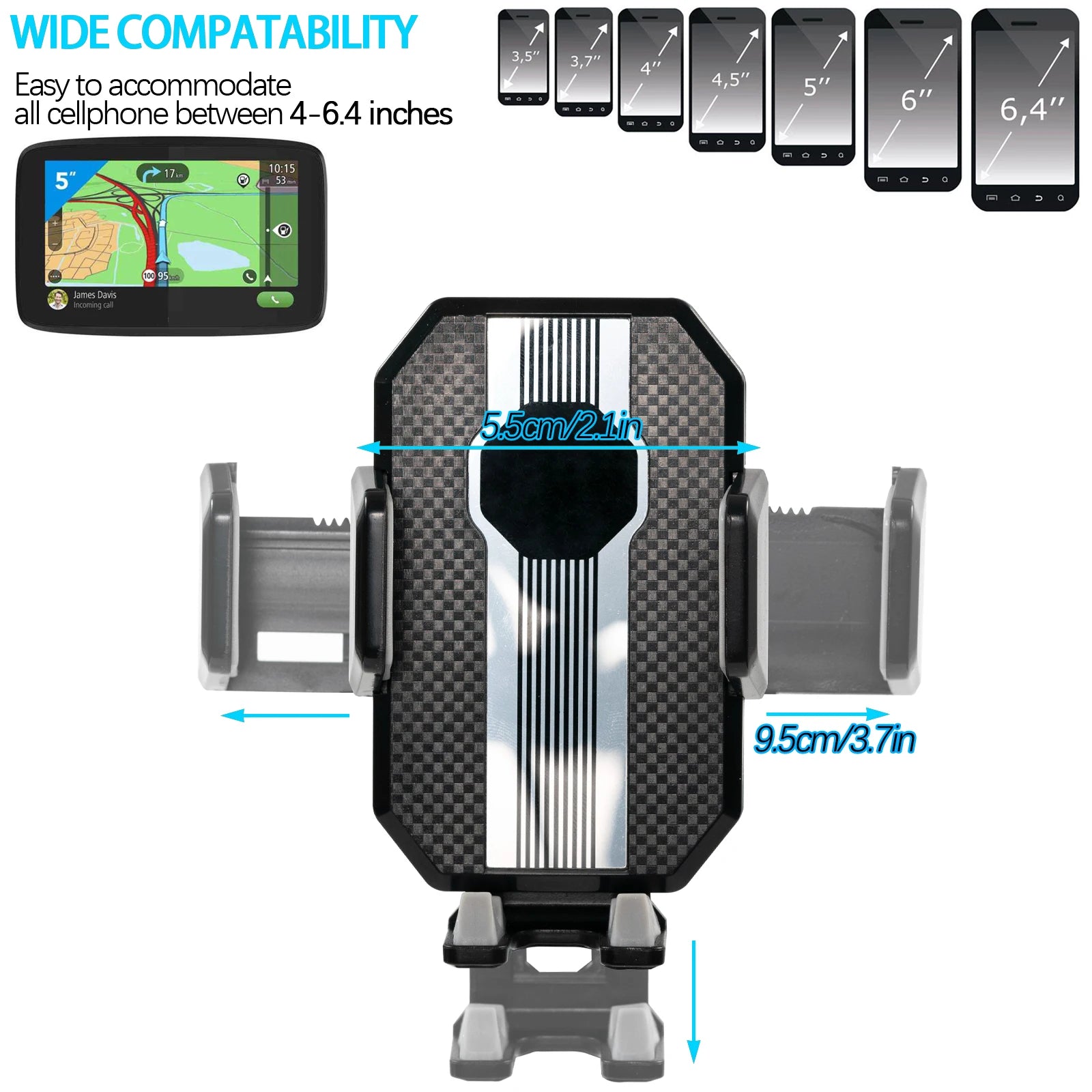 360 Rotation Universal Cell Phone Holder Stand Windscreen Windshield Dashboard Mount Mobile GPS Bracket Support Car Trunk Pickup
