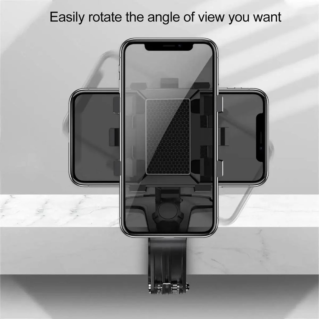 Car Phone Holder Mount for Dashboard, 1200° Rotating Cell Phone Holder for Car, Universal Big Clamp Car Phone Mount Compatible W