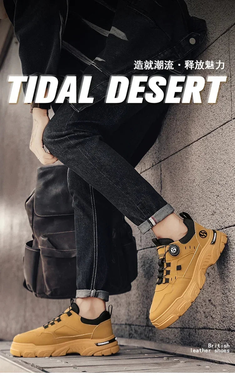 Men’s Breathable Height-Increasing Outdoor Sneakers