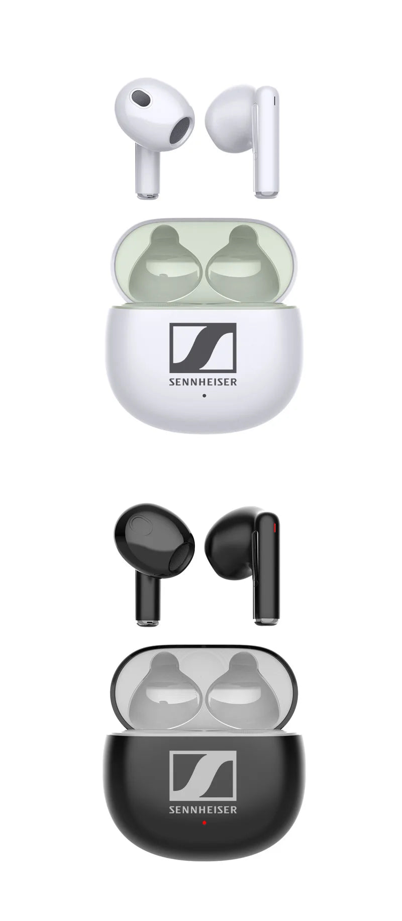 Compact Lightweight Wireless Bluetooth Earphones In-ear Ergonomic Stereo Headphones with Microphone Type-C Charging Case