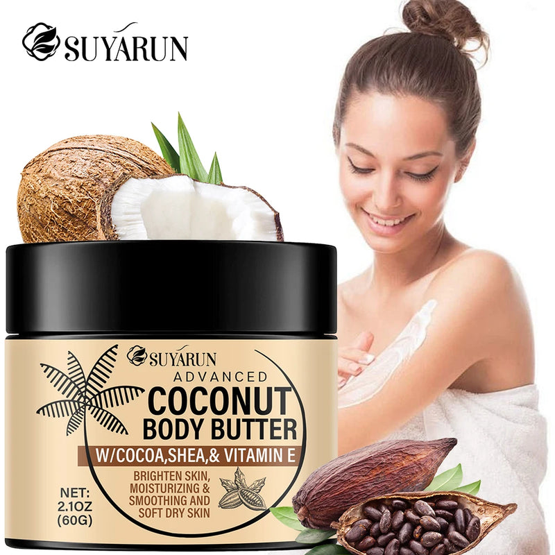 Coconut Body Butter Cream for Deep Moisturizing and Smooth Skin