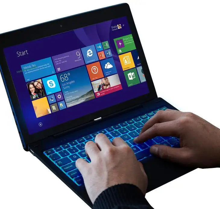 11.6'' Windows 10 Tablet PC 2GBDDR+64GB 2in1 With Docking Keyboard Z3735G CPU 1366*768 IPS Screen Quad Core G12 Dual Camera