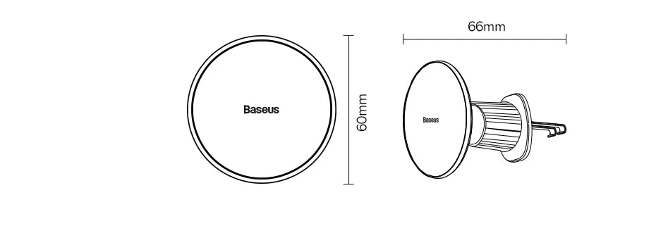 Baseus Magnetic Wireless Charger Car Phone Holder 15W Fast Charging Wireless Car Charger Holder For iPhone 16 15 14 13 Car Mount