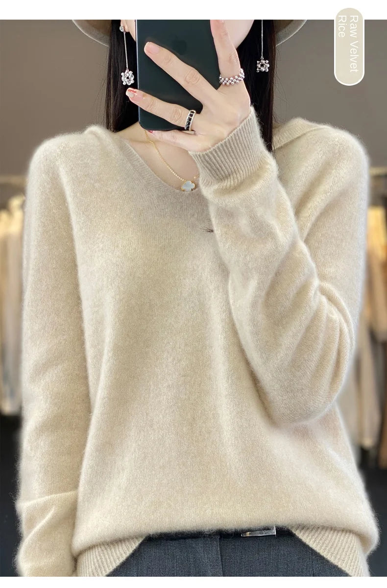 Women’s Loose Knit Sweater – Soft Heavyweight Pullover