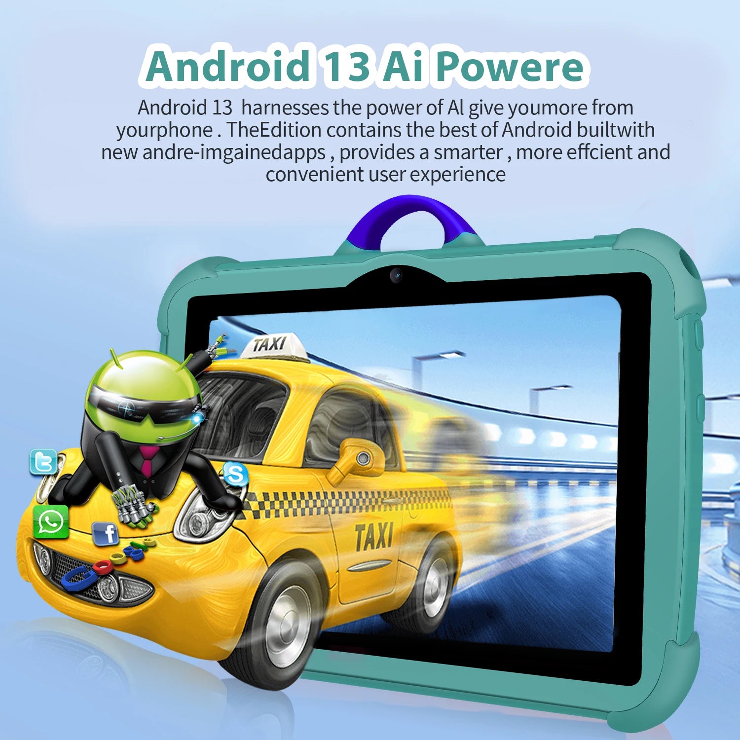 New 7 Inch Google Learning Education Games Kids' tablet Quad Core 4GB RAM 64GB ROM 5G WiFi Tablets Cheap Simple Children's Gifts