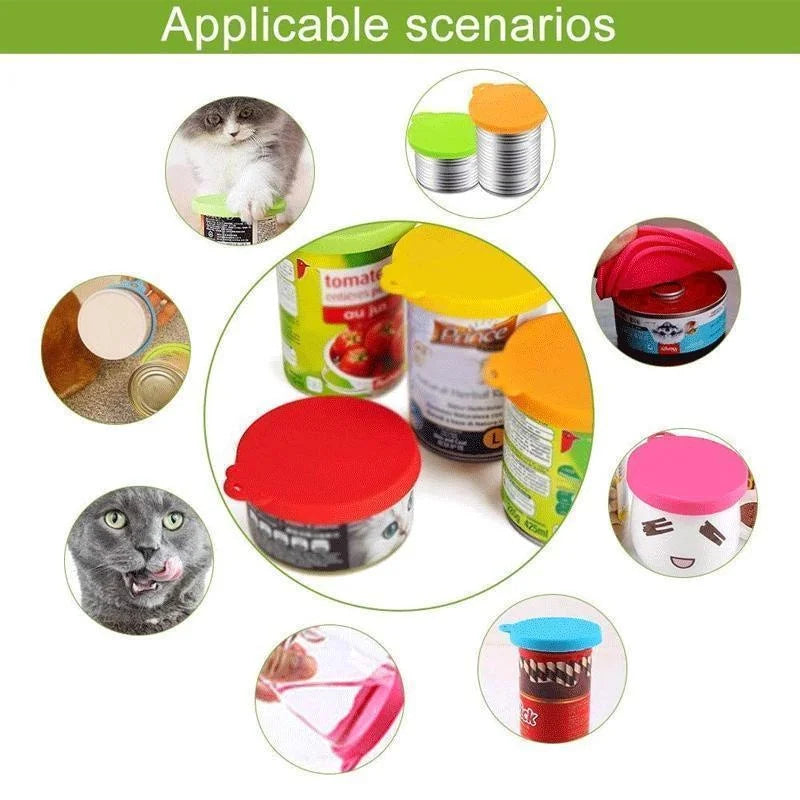 Reusable Silicone Pet Food Can Covers – Airtight Lids for Dog & Cat Cans (3 Sizes)”