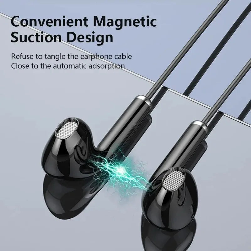 Wireless Neckband Headphones Bluetooth Earphones with LED Power Display High Sound Quality Stereo Waterproof In-ear Headset with Microphone
