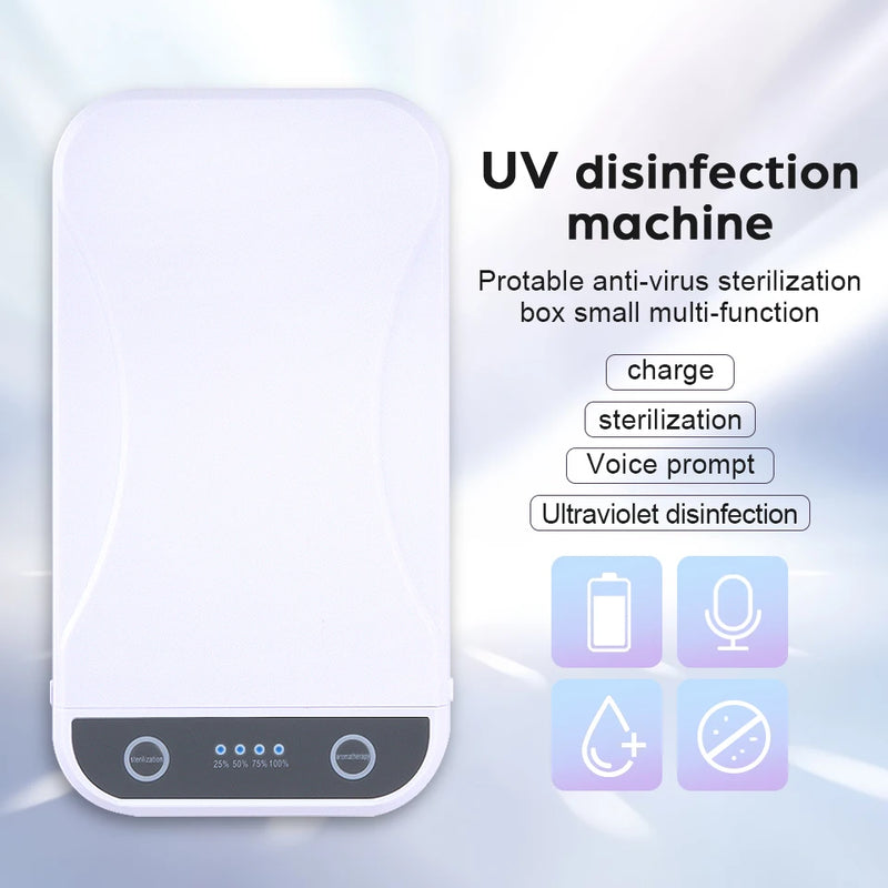 Portable UV Light Sanitizer Box | Multi-Purpose UVC Disinfection Case for Home and Travel