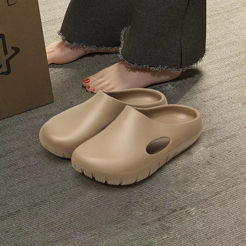 EVA Bread Men's Anti-Slip Odor-Resistant Outdoor Sandals Sports Beach Slippers for Casual Comfortable Footwear