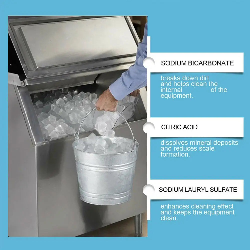 12pcs Ice Machine Cleaning Tablets Home Appliance Care Descaling Deodorizing Prolonging Ice Maker Lifespan Household Tool