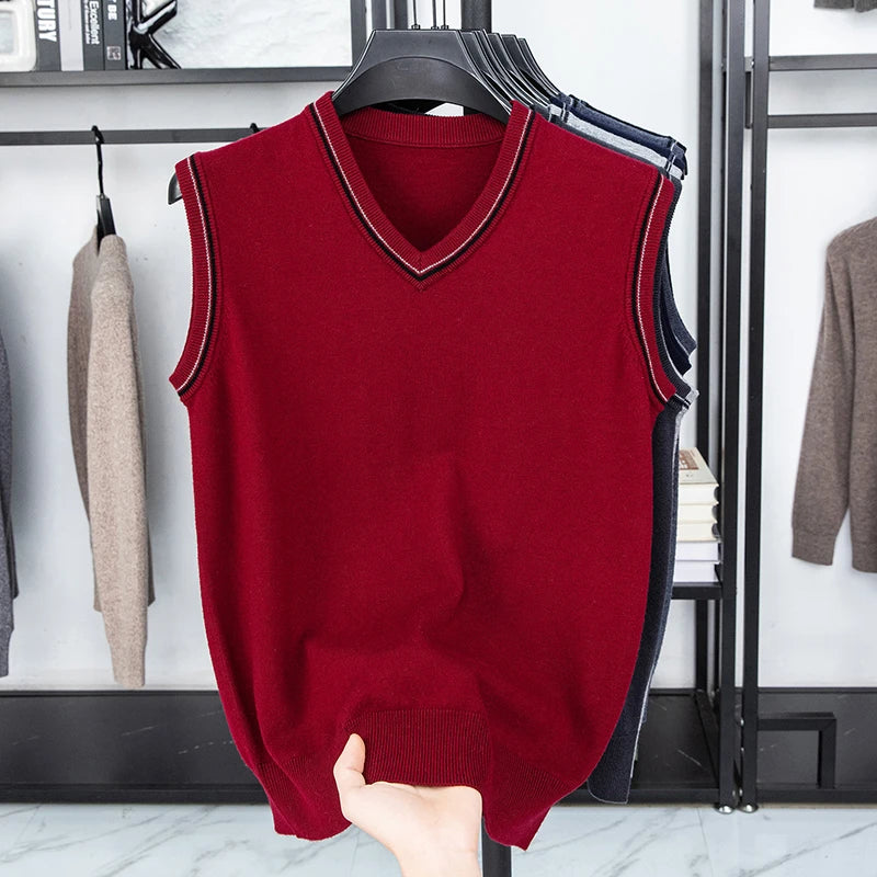 Men’s Casual Sleeveless Knit Vest