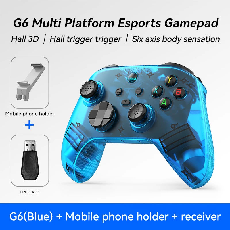 Gwireless  mobile game controller with Hall trigger and Hall joystick supporting switch/pc/android/IOS