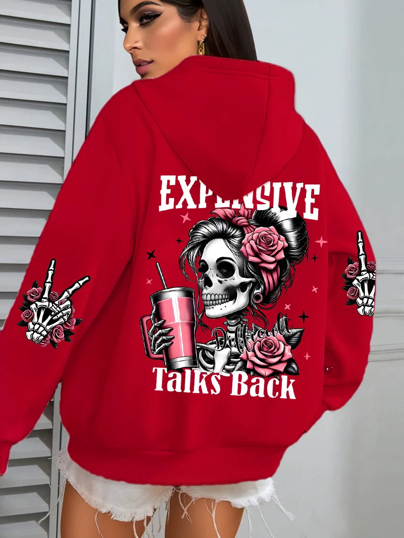 Women’s Plus Size Fleece Hoodie – Casual Pullover Sweatshirt