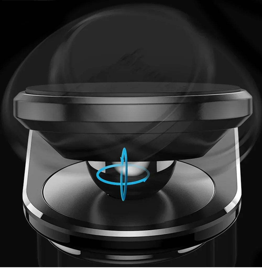 Magnetic Car Phone Mount - Strong L-Type Navigation Stand, 360° Rotation, Universal Fit for All Models, Holder for Smartphones