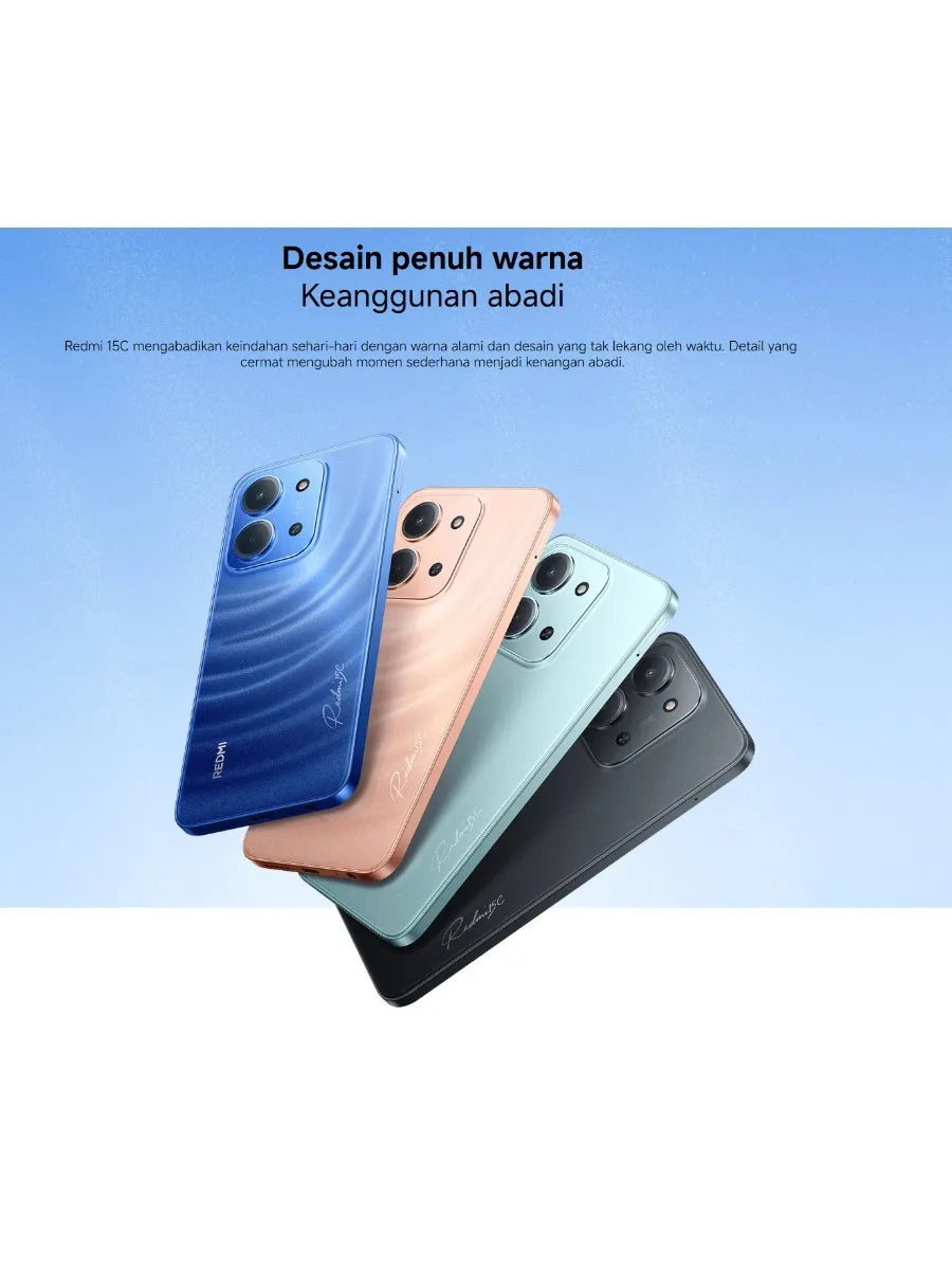 2026 (Latest Model) Redmi 15C 8+ 256GB Global Edition Smartphone, Dual SIM, 6.5-inch FHD+ Display, MediaTek Helio G85 Gaming Pro