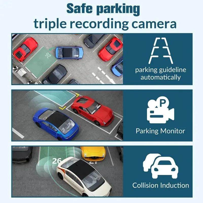 Car DVR HD Dash Camera Video Recorder Car Parking Monitoring Insede IR Night Vision Loop Recording