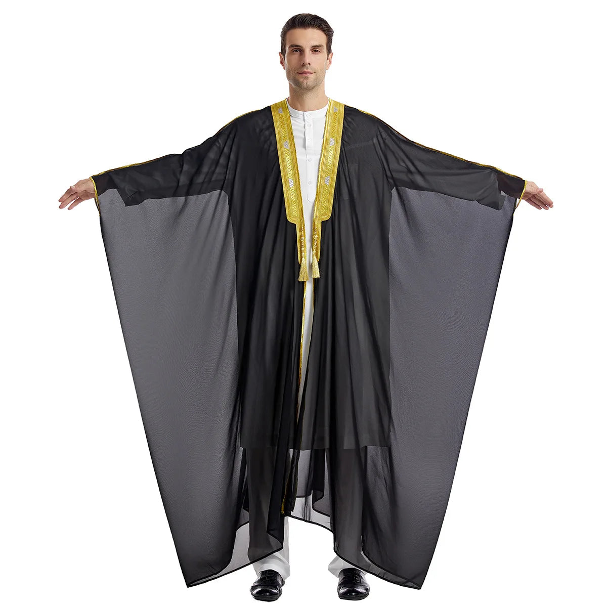 Men’s Jubba Thobe – Long Sleeve Islamic Traditional Robe