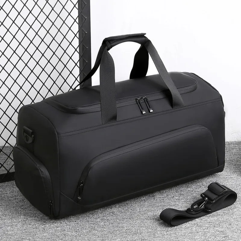 Large Capacity Sports Gym Bag Portable Travel Duffel with Multi-compartment And Shoes Storage Perfect for Vacation And Gym
