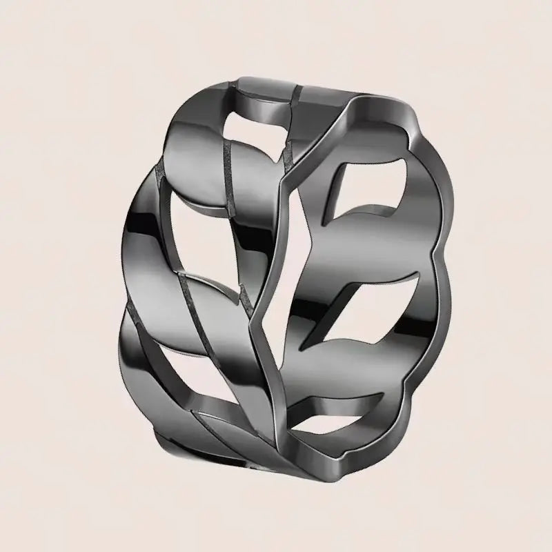 Stainless Steel Zircon Ring for Men and Women