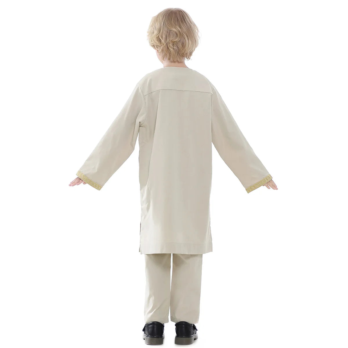 Boys Islamic Thobe – Kids Long Sleeve Traditional Robe