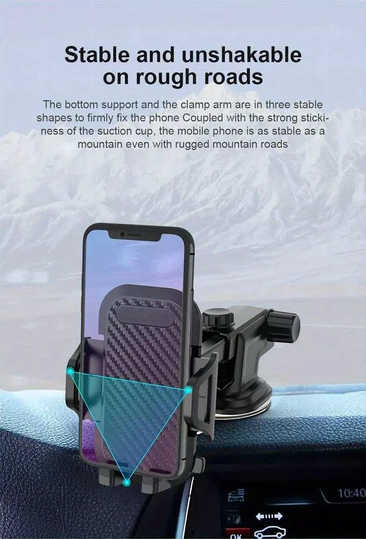 Car Phone Holder Mount Stand Suction Cup Smartphone Mobile Cell Support in Car Bracket For iPhone Xiaomi Huawei Samsung