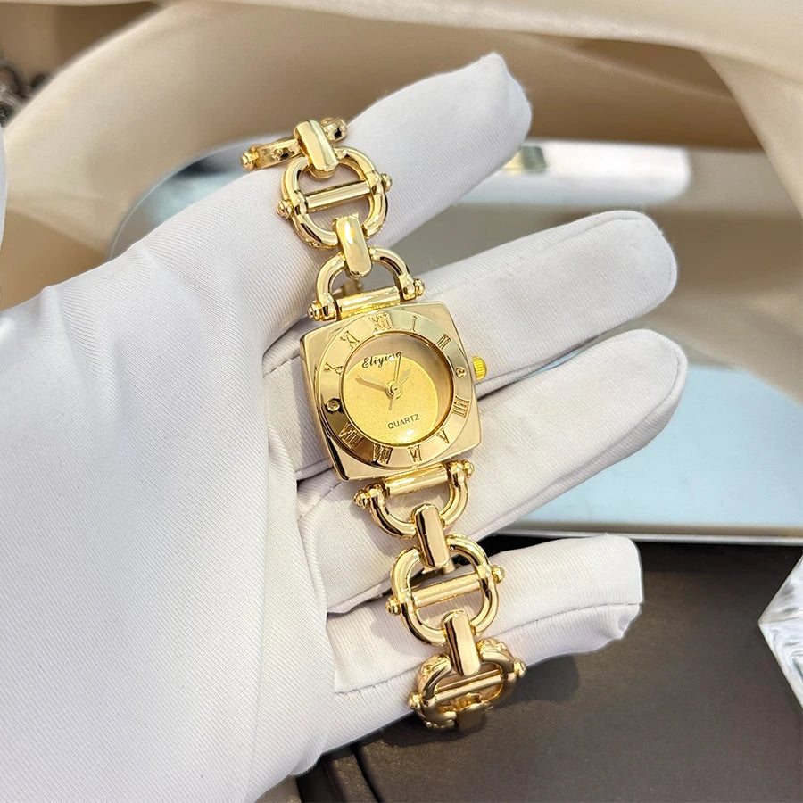 Women’s Luxury Crystal Bracelet Watch Set