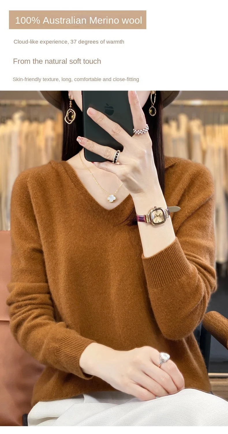 Women’s Loose Knit Sweater – Soft Heavyweight Pullover