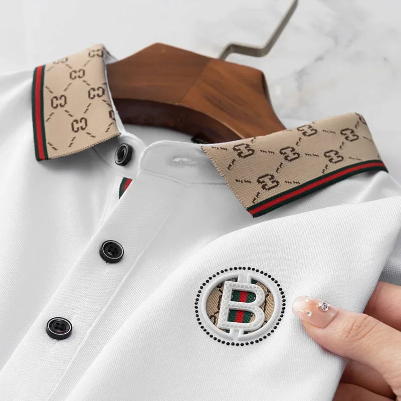Men’s Embroidered Long Sleeve Dress Shirt