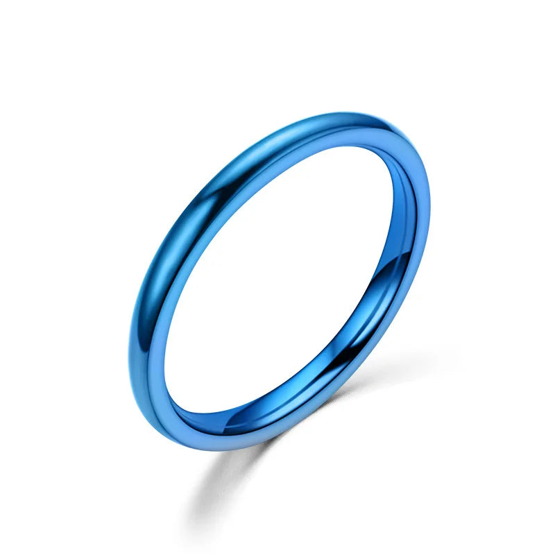 Stainless Steel Wedding Band – Unisex Simple Design Ring