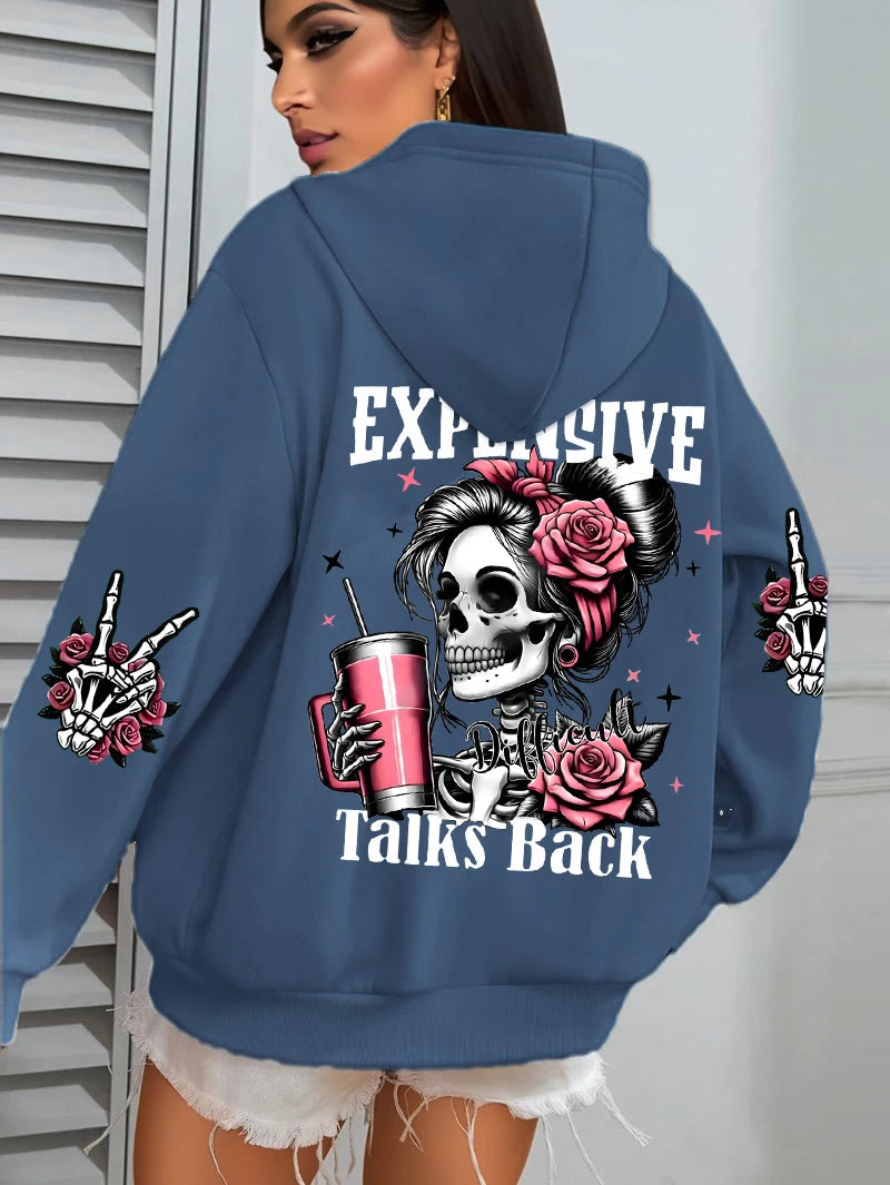 Women’s Plus Size Fleece Hoodie – Casual Pullover Sweatshirt