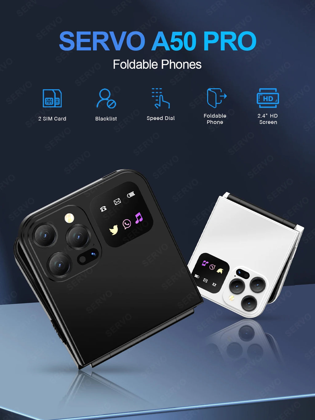 Color Flip Mobile Phone Auto Call Record FM Radio Speed Dial Magic Voice GSM Dual SIM Unlocked Foldable Cellphones
