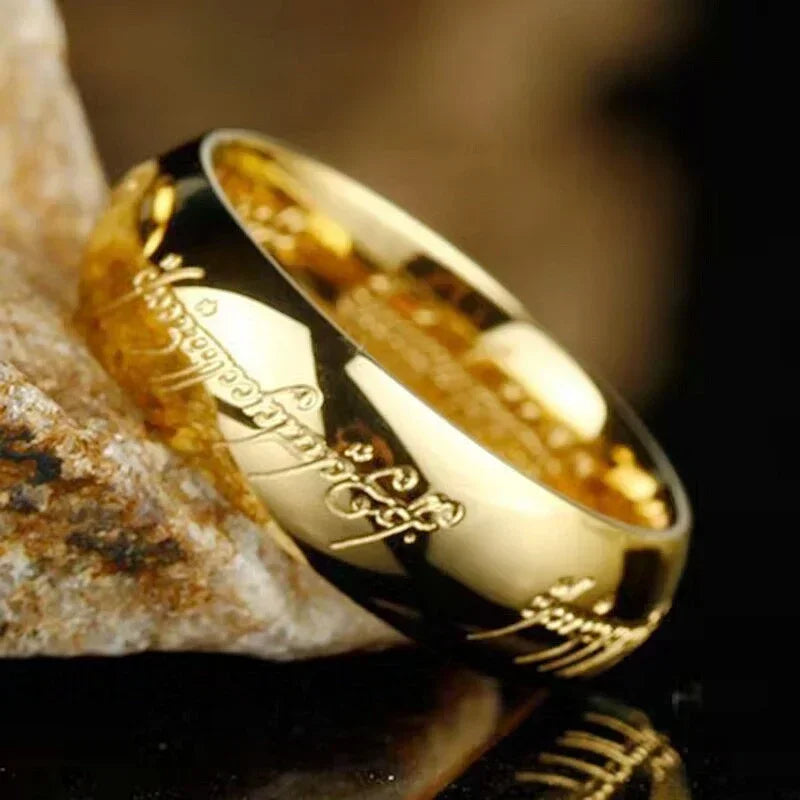 Language Rings for Unisex Fashion Accessories Stainless Steel Jewelry