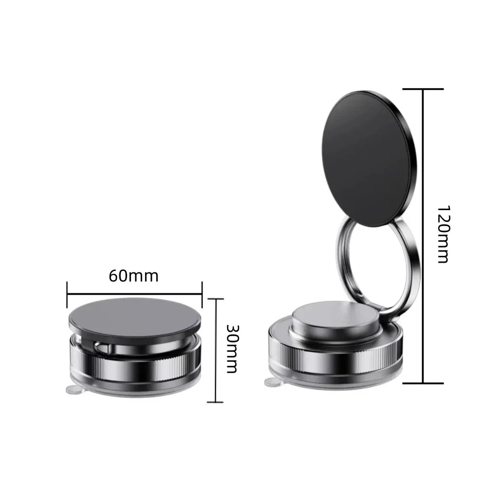 Magnetic Phone Holder for Car 360 °   Rotatable Foldable & Adjustable Magnetic Car Mount, Suction Cup Phone Holder for Car/Mirror